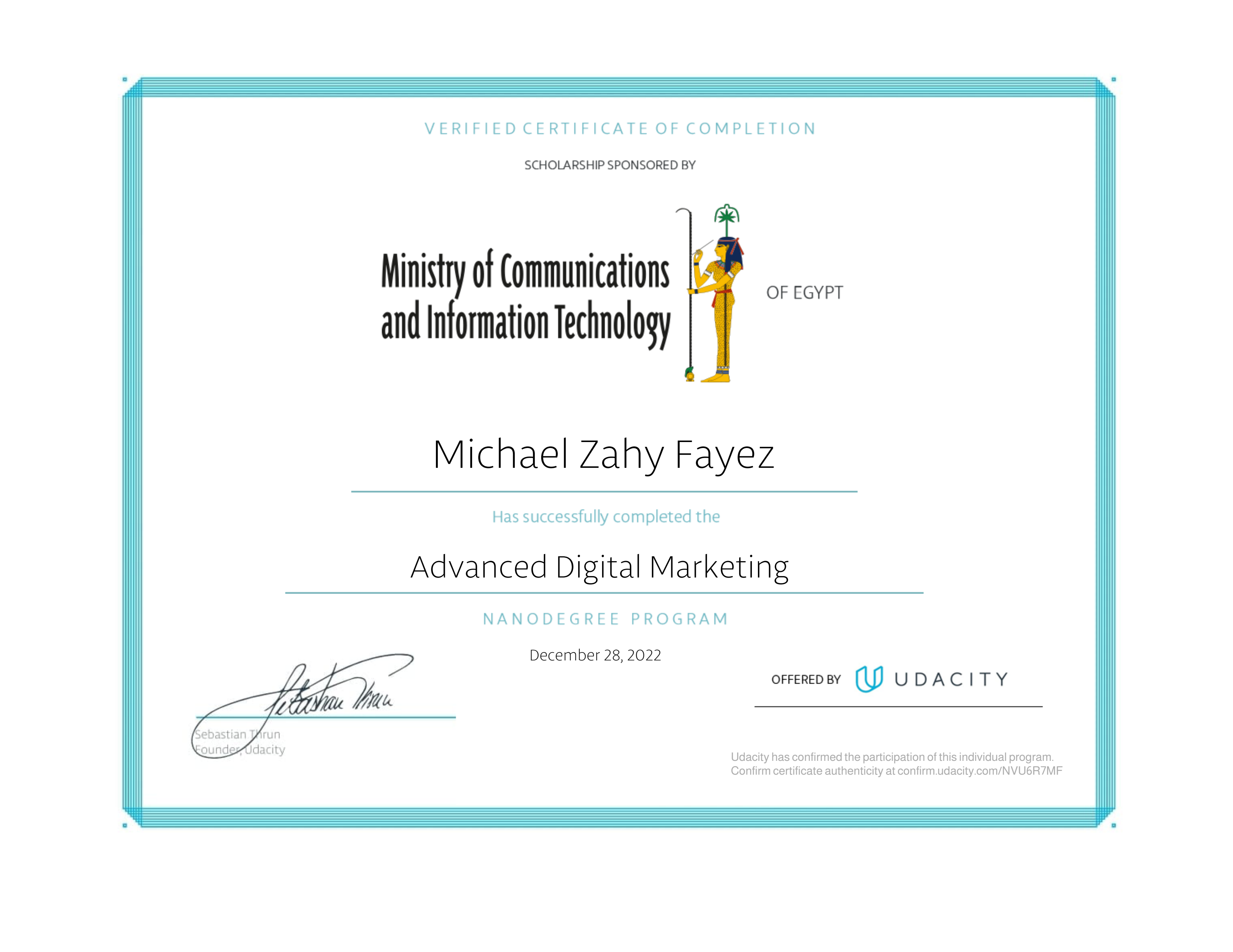 Udacity — Advanced Digital Marketing